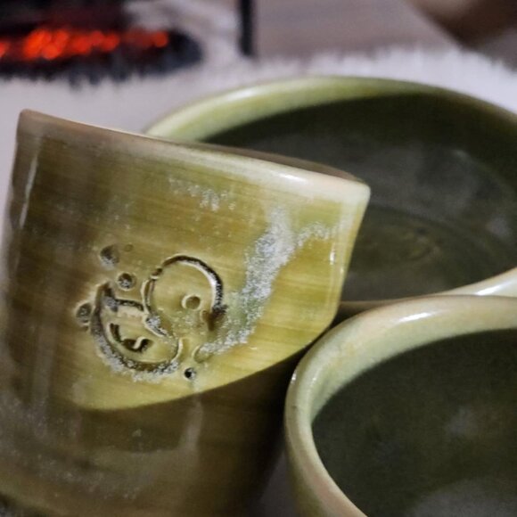 Charming Handmade Pottery Ducky Set - Picture 6 of 11